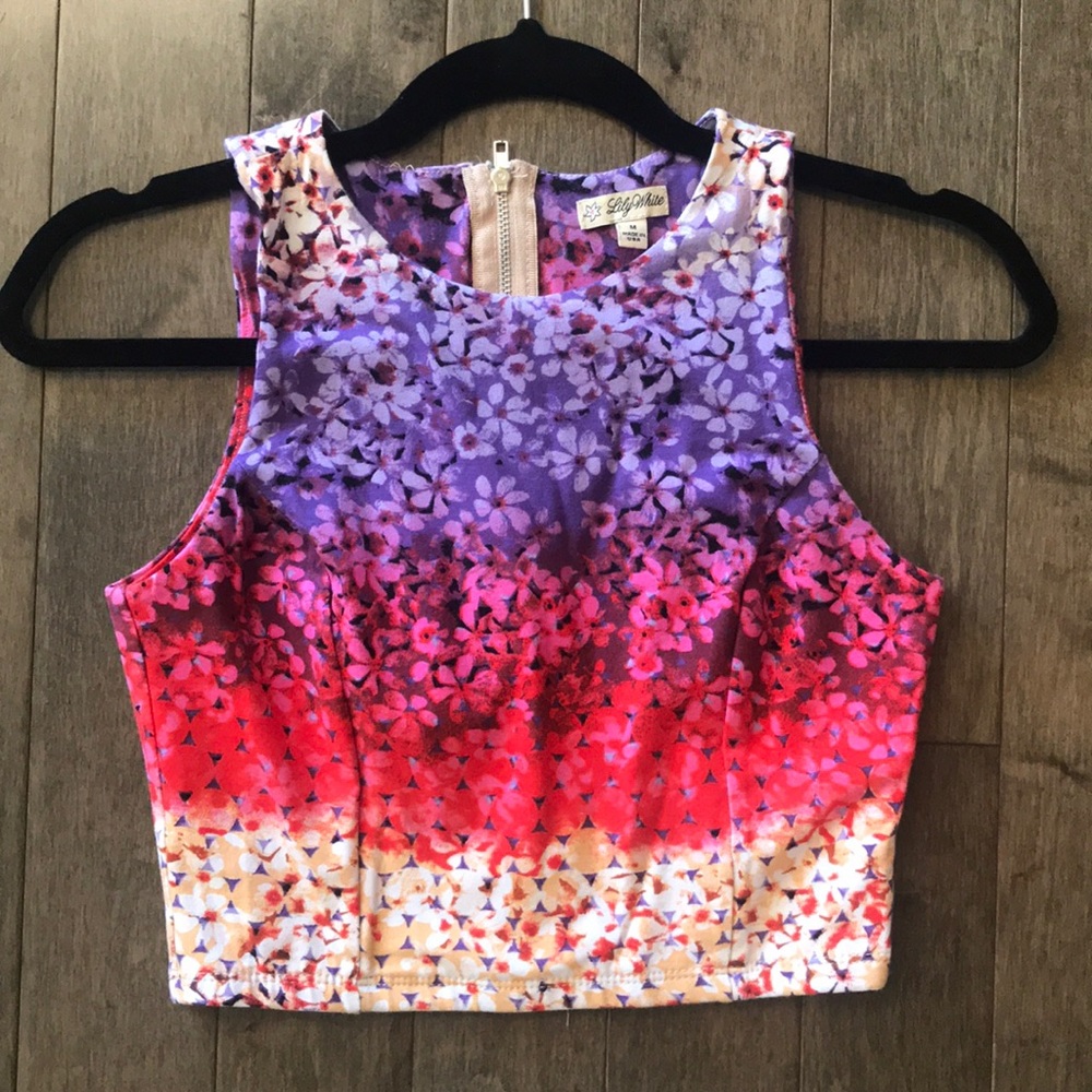Nordstrom floral crop top
